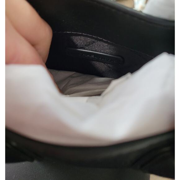 Michael Kors Mercer Black X-Small Mini NS Shopper‎ Leather Crossbody Bag #4 - Picture 4 of 5